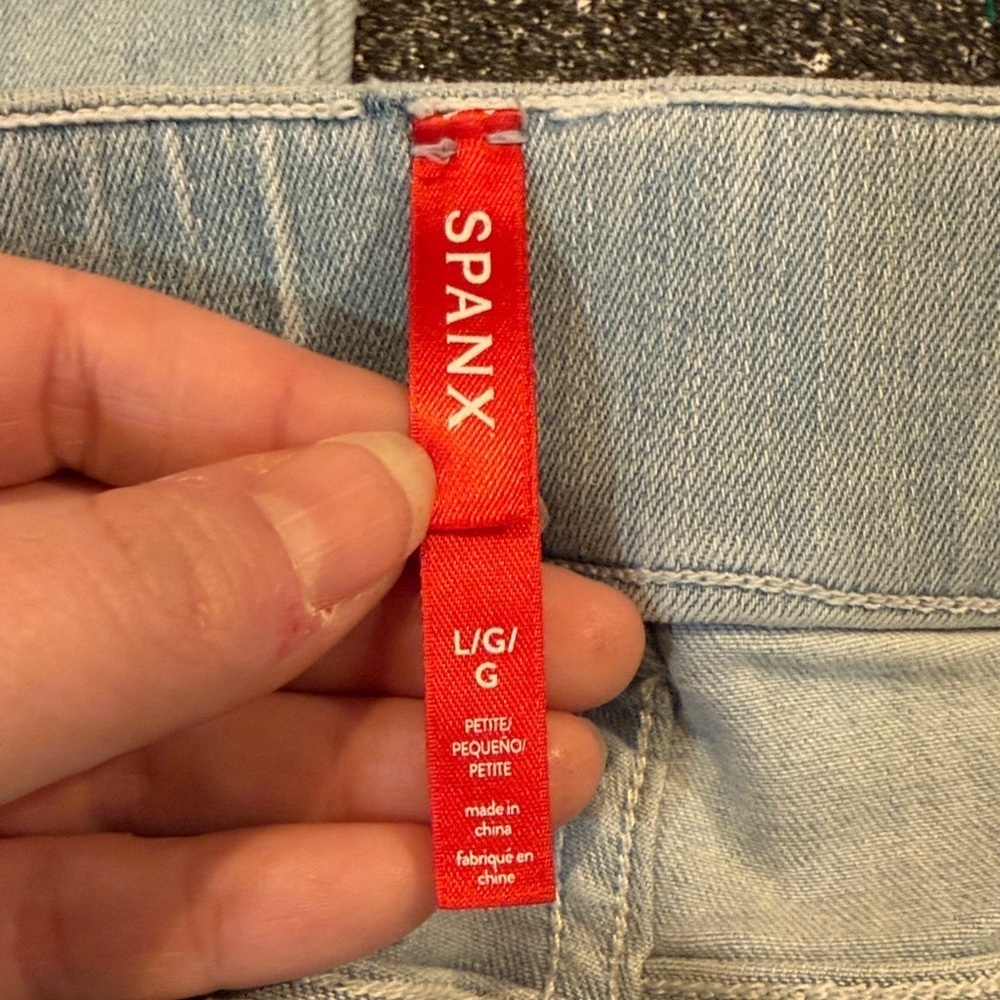 SPANX Women's Boot Leg Jeans in Light Blue - size large - Picture 2 of 5